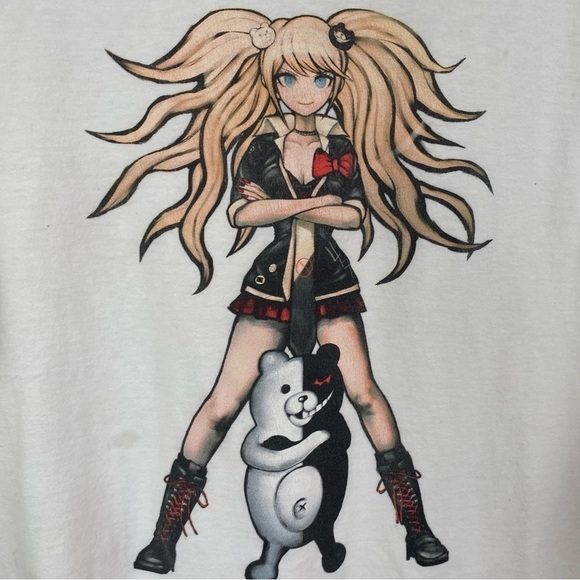 For Fans By Fans White Long Sleeve Japanese Anime Tee Shirt Small Unisex - Picture 1 of 6